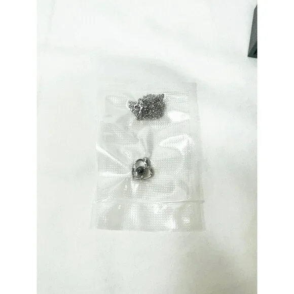 Holiday Romantic Angel Rose Dome Gift Set Blue Rose Necklace Surprise Box - Picture 6 of 6